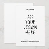 Carte portrait 5" x 7" (Devant / Derrière)