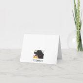 Carte Portrait Black Lab - Amoureux des chiens de classe (Dos)