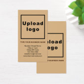 Carte Portrait Brown Light Information d'affaires (Bureau)