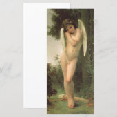 Carte Portrait d'ange de Cupid (Cupidon) par Bouguereau (Devant / Derrière)