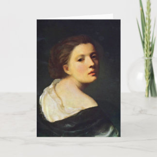 Carte Portrait de A Young Girl By Jean-Baptiste Greuze