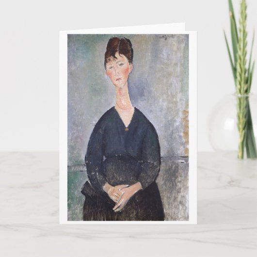 Carte Portrait de Cafe Singer, Modigliani (Devant)