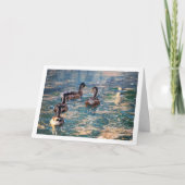 Carte Portrait de canard colvert (Devant)