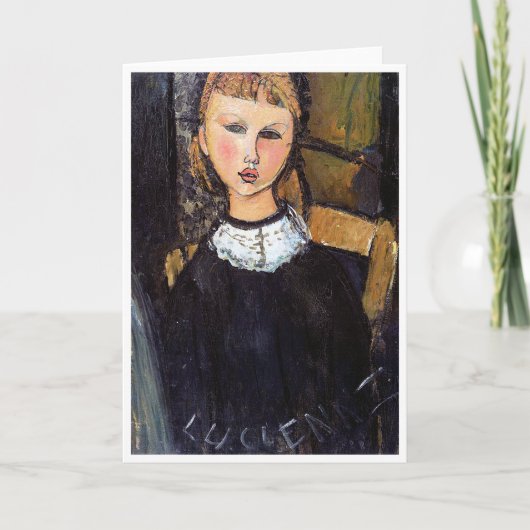 Carte Portrait de Ceroni, Modigliani (Devant)