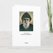 Carte Portrait de Charbel de saint (Dos)