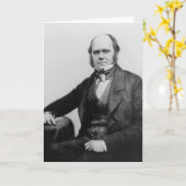 Carte Portrait de Charles Darwin, 1854 (Fleur jaune)