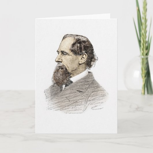 Carte Portrait de Charles Dickens (Devant)