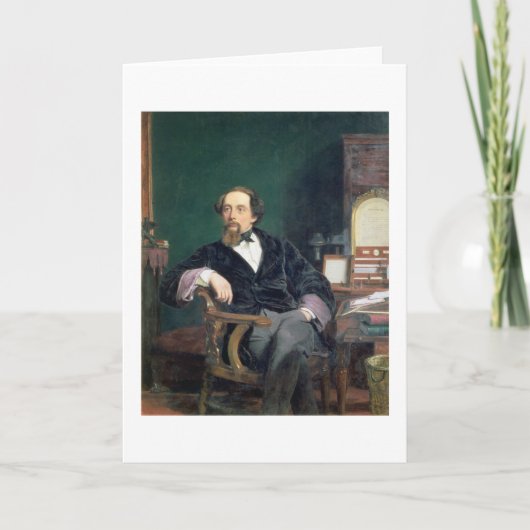Carte Portrait de Charles Dickens (huile sur la toile) (Devant)