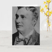 Carte Portrait de Charles Spencer Chaplin, Sr (Fleur jaune)