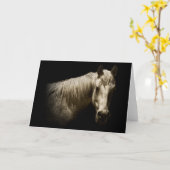 Carte Portrait de cheval VI (Fleur jaune)