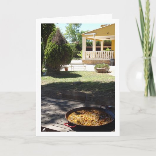 Carte Portrait de Chicken and Rabbit Spanish Paella (Devant)