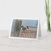 Carte Portrait de chien nuageux (Devant)