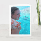 Carte Portrait de fille au bord de la mer Rouge (Devant)