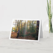 Carte Portrait de fille dans les bois (Devant)