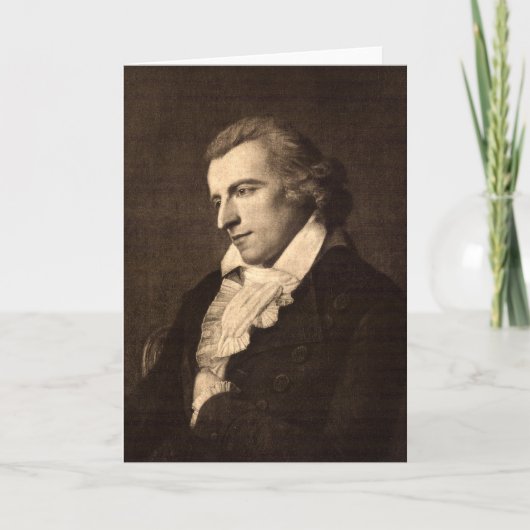 Carte Portrait de Friedrich Schiller (Devant)