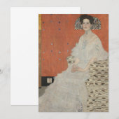 Carte Portrait de Fritza Riedler par Gustav Klimt (Devant / Derrière)
