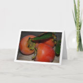 Carte Portrait de fruit de kaki (Devant)