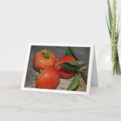 Carte Portrait de fruit Kaki (Devant)