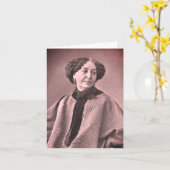Carte Portrait de George Sand par Nadar (Fleur jaune)
