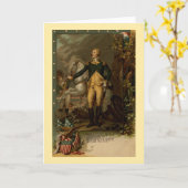 Carte Portrait de George Washington (Fleur jaune)