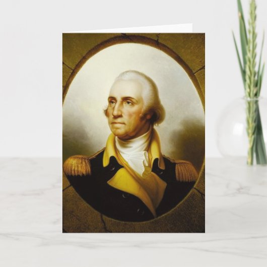 Carte Portrait de George Washington (Devant)