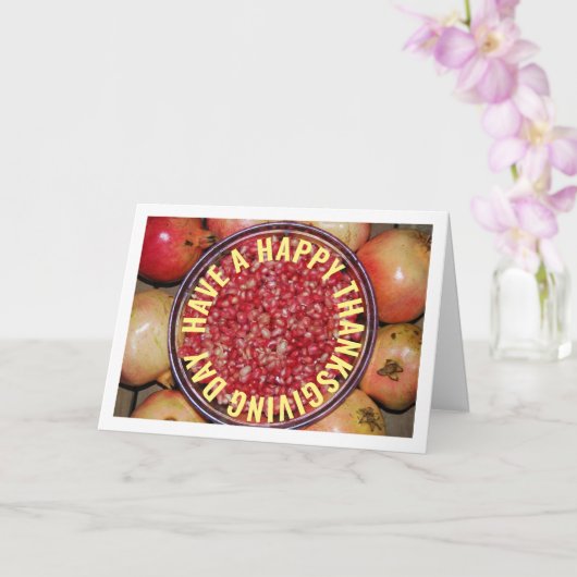 Carte Portrait de Grenade dans un Bol (Orchidée)