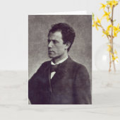 Carte Portrait de Gustav Mahler, 1897 (Fleur jaune)