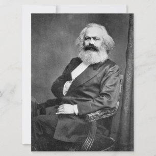 Carte Portrait de Karl Marx (Fondateur du marxisme)