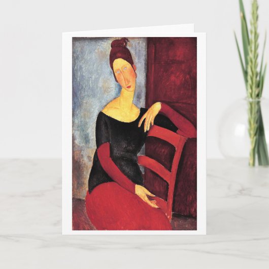 Carte Portrait de la femme de l'artiste, Modigliani (Devant)