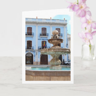Carte Portrait de la fontaine de la Plaza Chelva, Valenc
