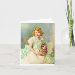 Carte Portrait De La Reine Elizabeth De 1933