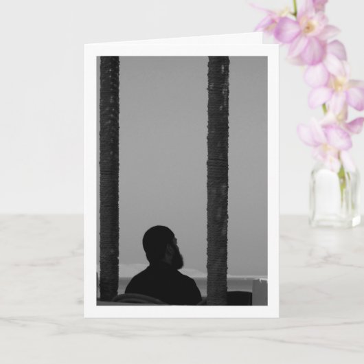 Carte Portrait de l'homme égyptien (Orchidée)