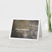 Carte Portrait de libellule sur tige (Devant)