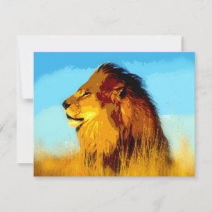 Carte Portrait de Lion