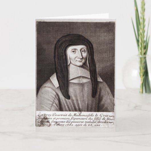 Carte Portrait de Louise de Marillac (Devant)
