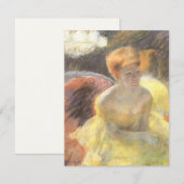 Carte Portrait de Lydia à l'Opéra par Mary Cassatt (Devant / Derrière)