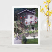 Carte Portrait de maison autrichienne (Fleur jaune)