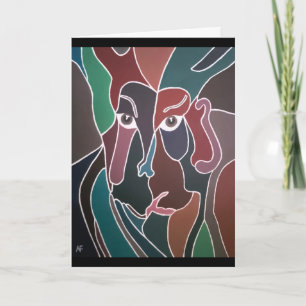 Carte Portrait de Man Peinture par Alfred Fox