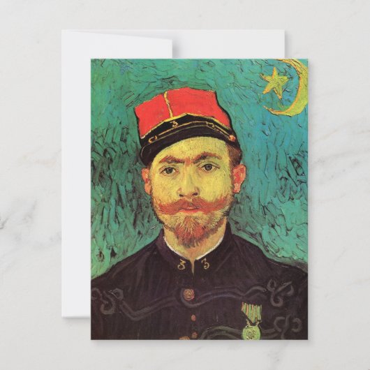 Carte Portrait de Milliet, L'Amant de Vincent van Gogh (Devant)