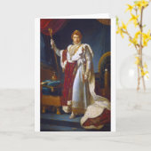 Carte Portrait de Napoléon Bonaparte, François Gérard (Fleur jaune)