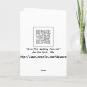 Carte : Portrait de noces par Jan Van Eyck (Dos)