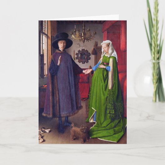 Carte : Portrait de noces par Jan Van Eyck (Devant)