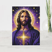 Carte Portrait de Noël de Jésus-Christ (Devant)