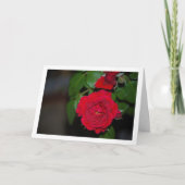 Carte Portrait de nuit à la rose rouge (Devant)