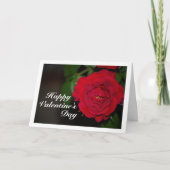 Carte Portrait de nuit à la rose rouge (Devant)