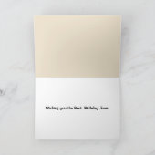 Carte Portrait de peinture caustique d'un Golden Retriev (Intérieur)