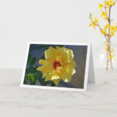 Carte Portrait de rose jaune (Fleur jaune)