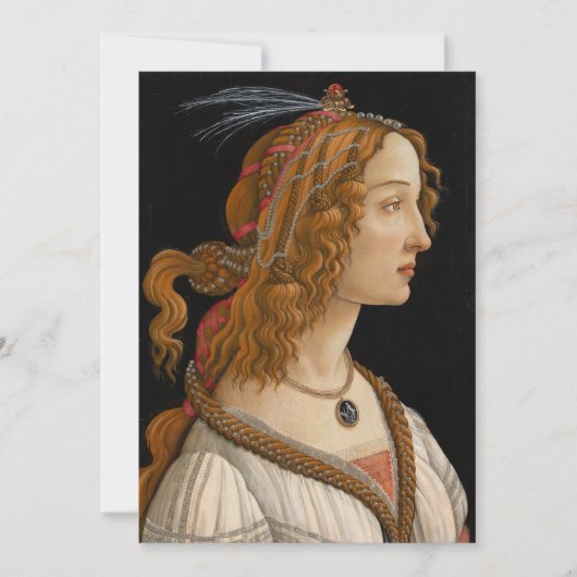 Carte Portrait de Simonetta Vespucci | Botticelli (Devant)
