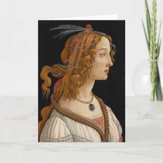 Carte Portrait de Simonetta Vespucci | Botticelli (Devant)
