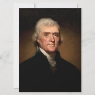 Carte Portrait de Thomas Jefferson (par Rembrandt Peale)